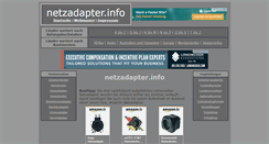 Desktop Screenshot of netzadapter.info